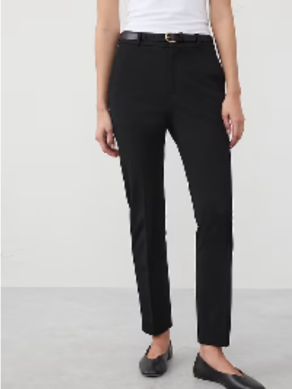 Banana Republic Black Straight-Leg Dress Pants
